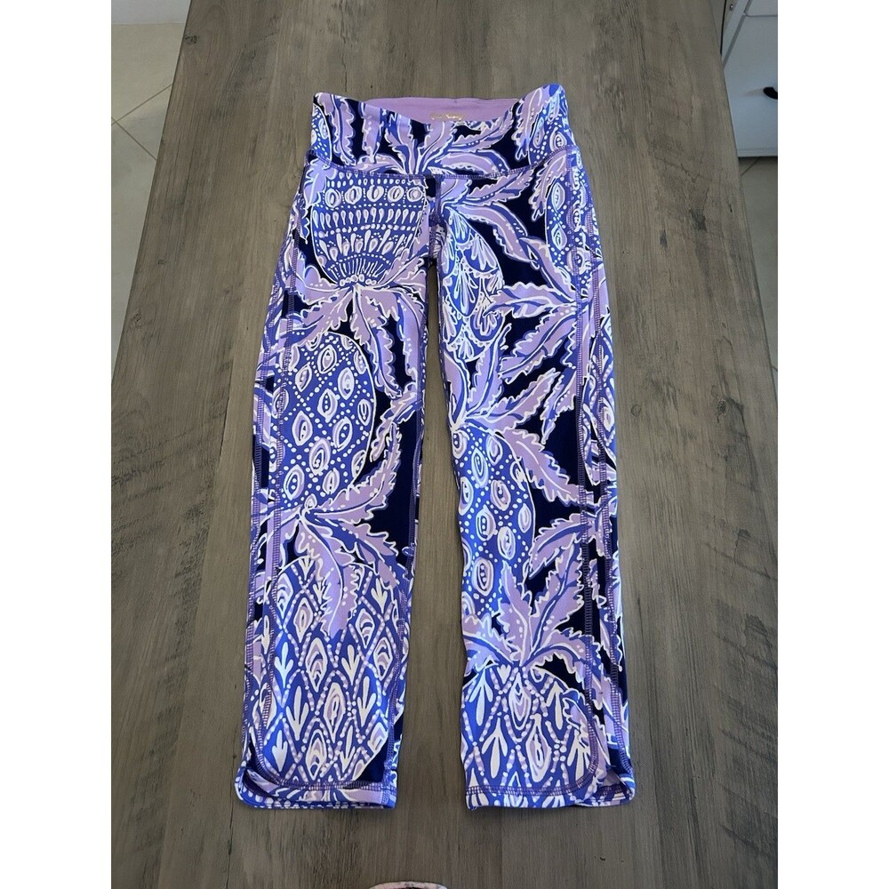 Lilly Pulitzer Weekender Legging Beckon Purple Coco Safari Size XXS (07028B)